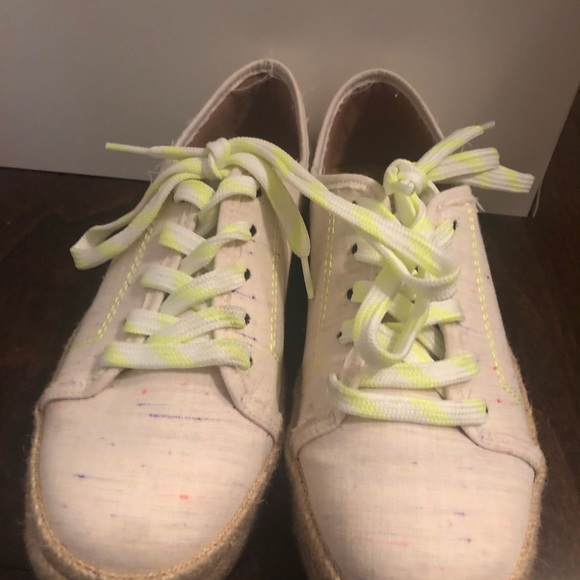 Cleé Fabric espadrilles with a touch of neon main image 2